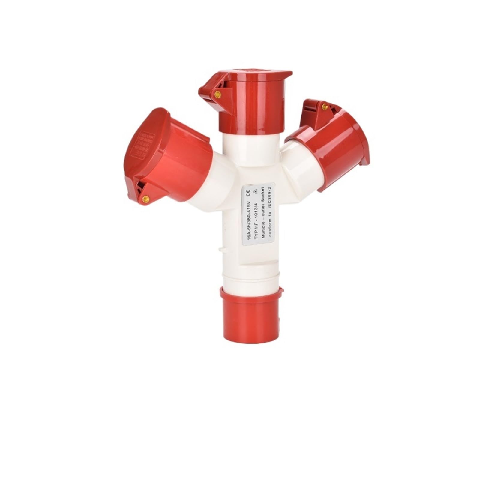 MUYTQAERG IP44 Three-Way Waterproof Industrial Aviation Plug and Socket Y-Type 1 Input to 3 3P 4P 5P 16A 32A 220V 380V(5P 16A 1to3)