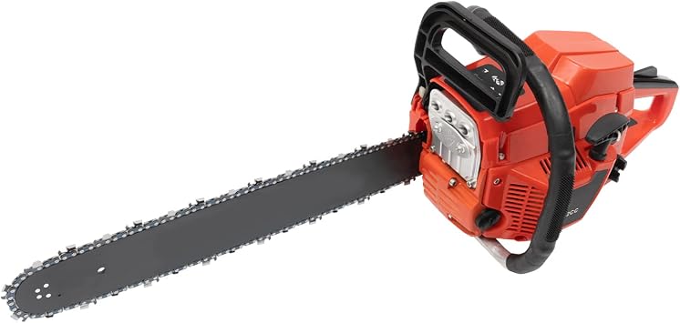 52CC 2-Cycle Gas Powered Chainsaw 20 inch 2.95HP Ergonomic Handles & Multi-Angle Cutting Handheld Cordless Chainsaws for Wood Cutting, Gardening, and DIY Projects