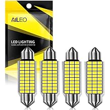 DE3425 DE3423 C5W LED Bulbs 39mm White 6000K Super Bright Chipsets 6411 6413 6423 LED Festoon Canbus Error Free for Car Interior Light ReplacementPack of 4