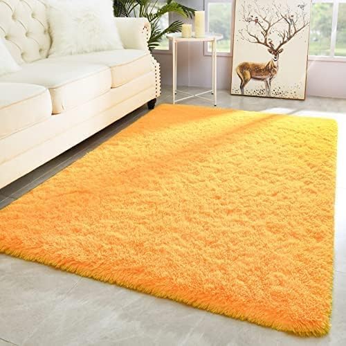 Image of zia carpets Cozy Soft Shaggy Non Slip Carpet for Home Decor Aesthetic Rugs with 2.5 inch Thikness Size 10x13 feet