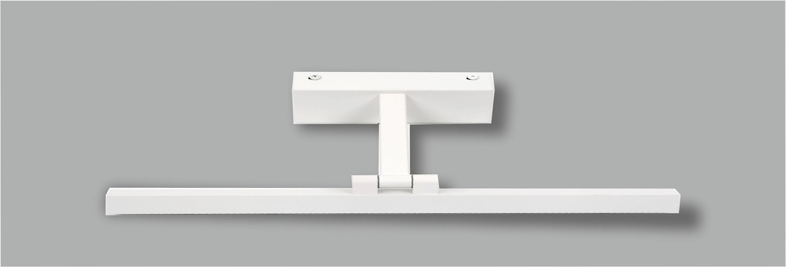 Applique murale LED pour illuminer les tableaux, miroirs, peintures murales, 14 W style traditionnel et élégant, ton de lumière chaude 3000 K, finition blanche satinée, articulée. 60 cm