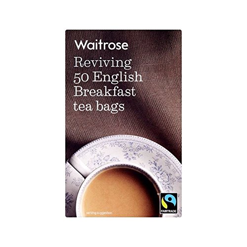 English Breakfast Tea Bags Waitrose 50 per pack - Pack of 4