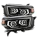 AlphaRex (880755) 10-13 Toyota 4Runner PRO-Series Projector Headlights Plank Style Black w/Seq Signal/DRL