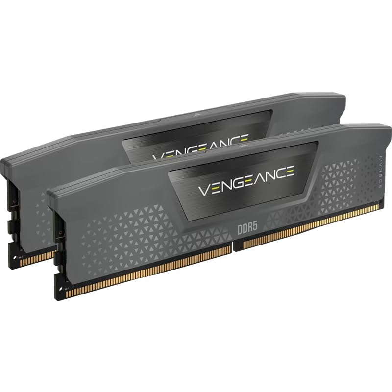 Corsair Vengeance DDR5 32GB (2x16GB) 6000MHz CL36 Desktop RAM Kit – AMD EXPO & Intel XMP 3.0 Compatible – Gray