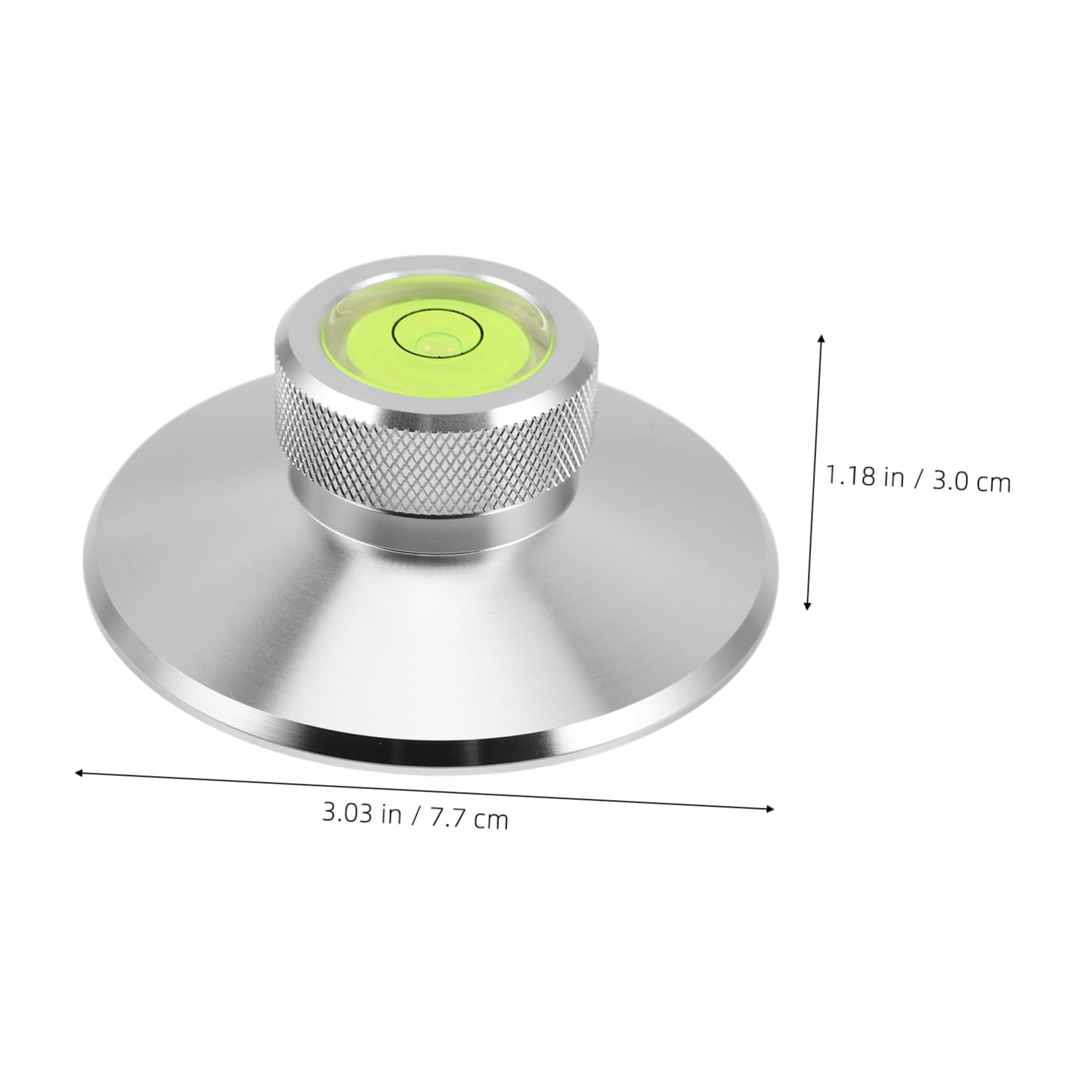 Totority Turntable Vinyl Disc Stabilizer Record Slip Mat Aluminum Alloy Record Weight Vibration Control Music Setup Accessory