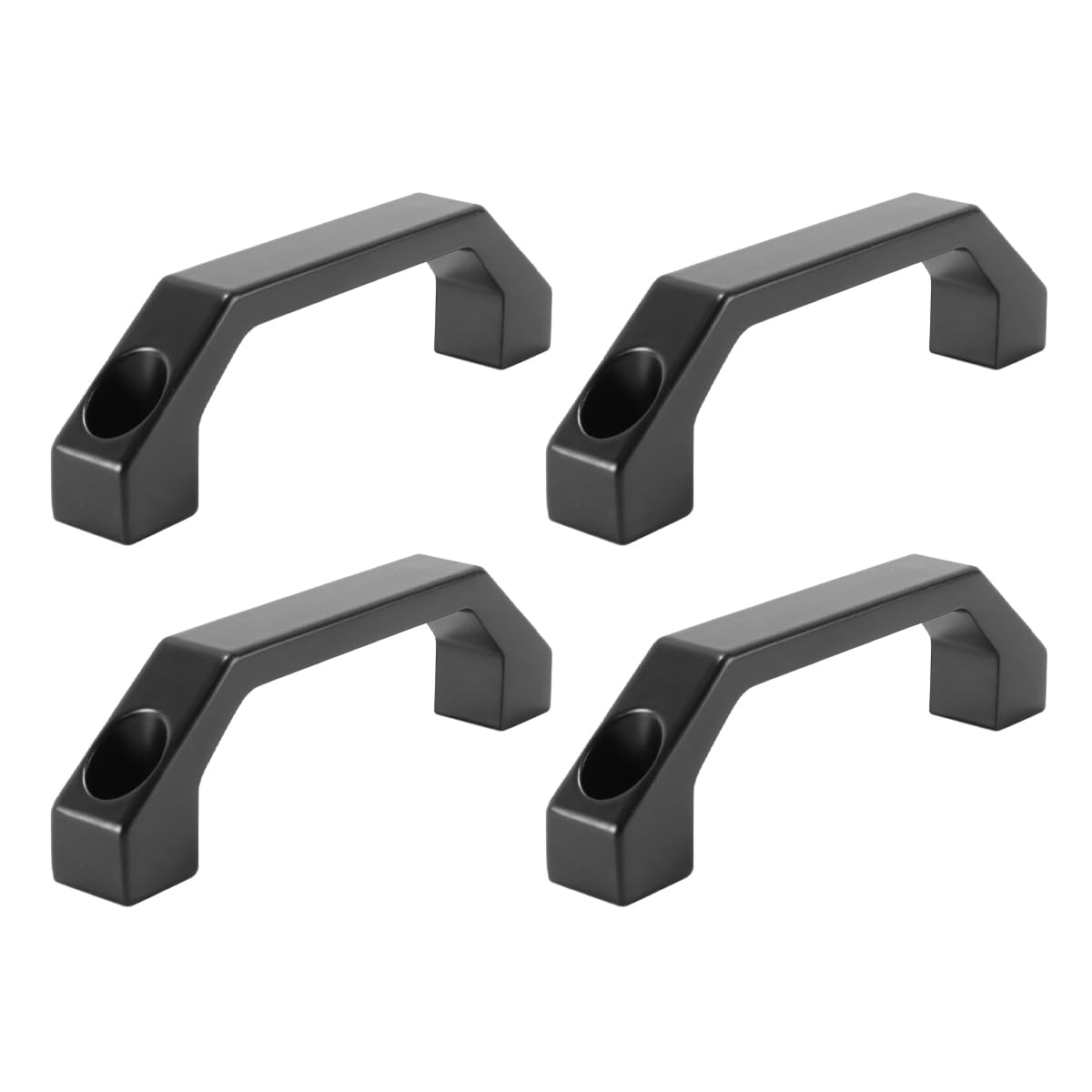 Gutol 4 Pcs Aluminium Alloy Rectangular Industrial Pull Handle M6 Screw Hole Hole Distance 100mm