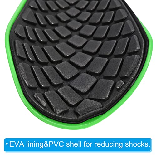 PATIKIL Soccer Shin Guards, Size M EVA Cushion Protection Sport Protective Pad for Youth Adult Green - Image 4