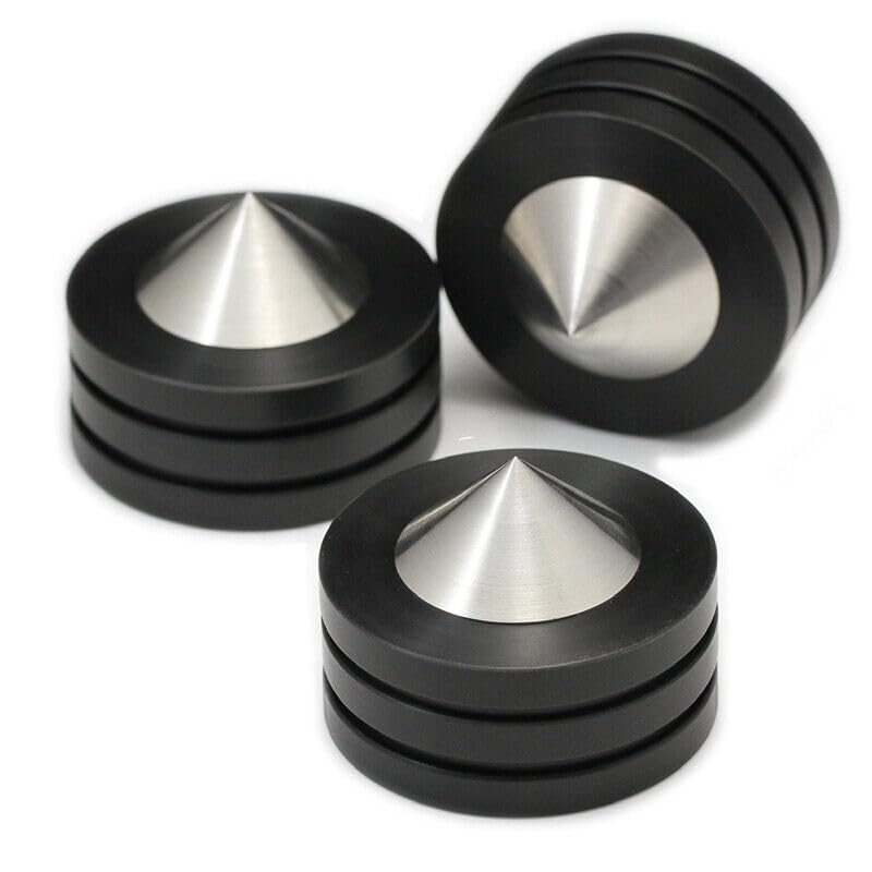 Generic 49mm Stainless Speaker Spike Pad Adjustable Height Damping Isolation Stand Feet