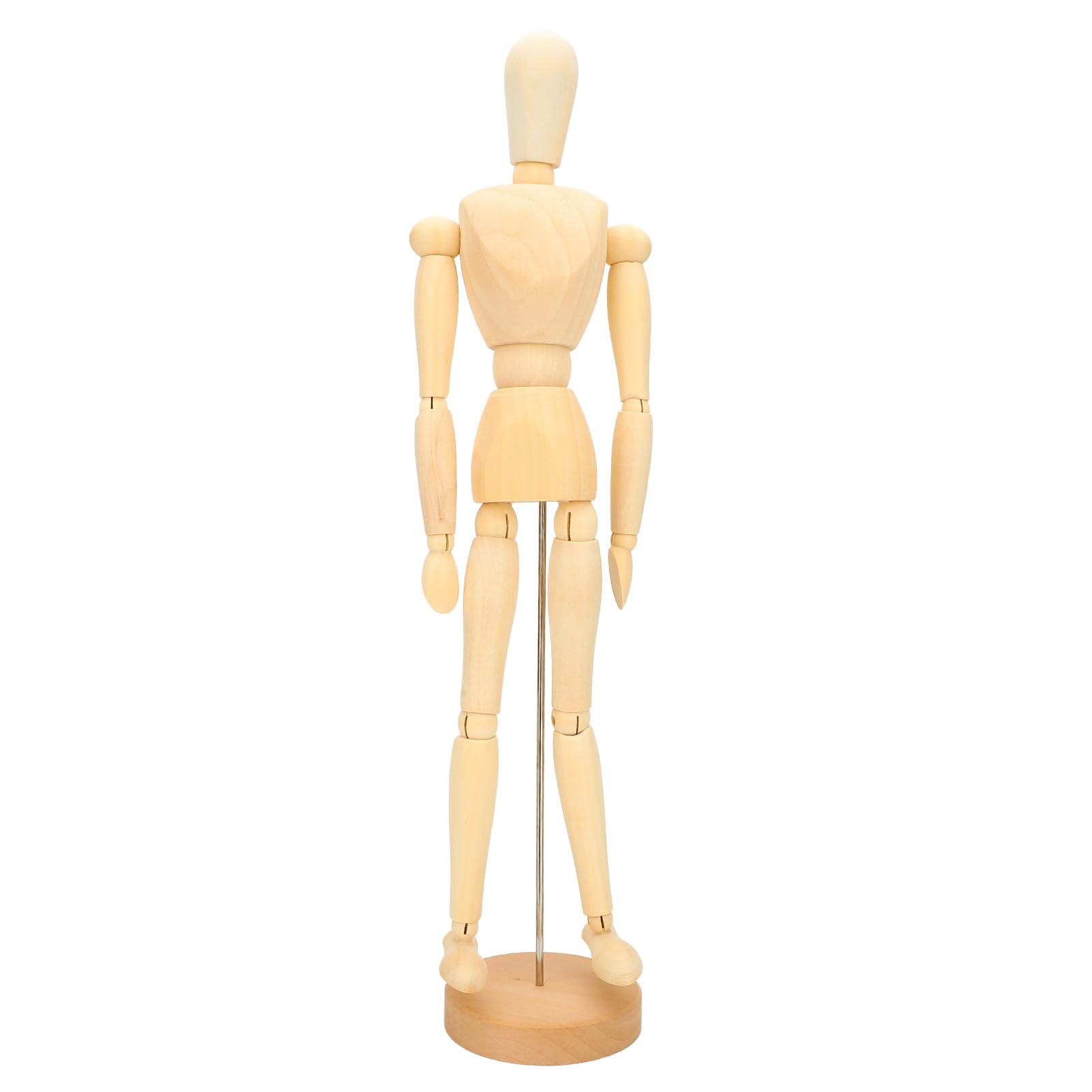 Muiltvoe Artist Manikin 17.3 Inch Figure Model Flexible Articulated Mannequin Wooden Human Body Model for Drawing Decoration