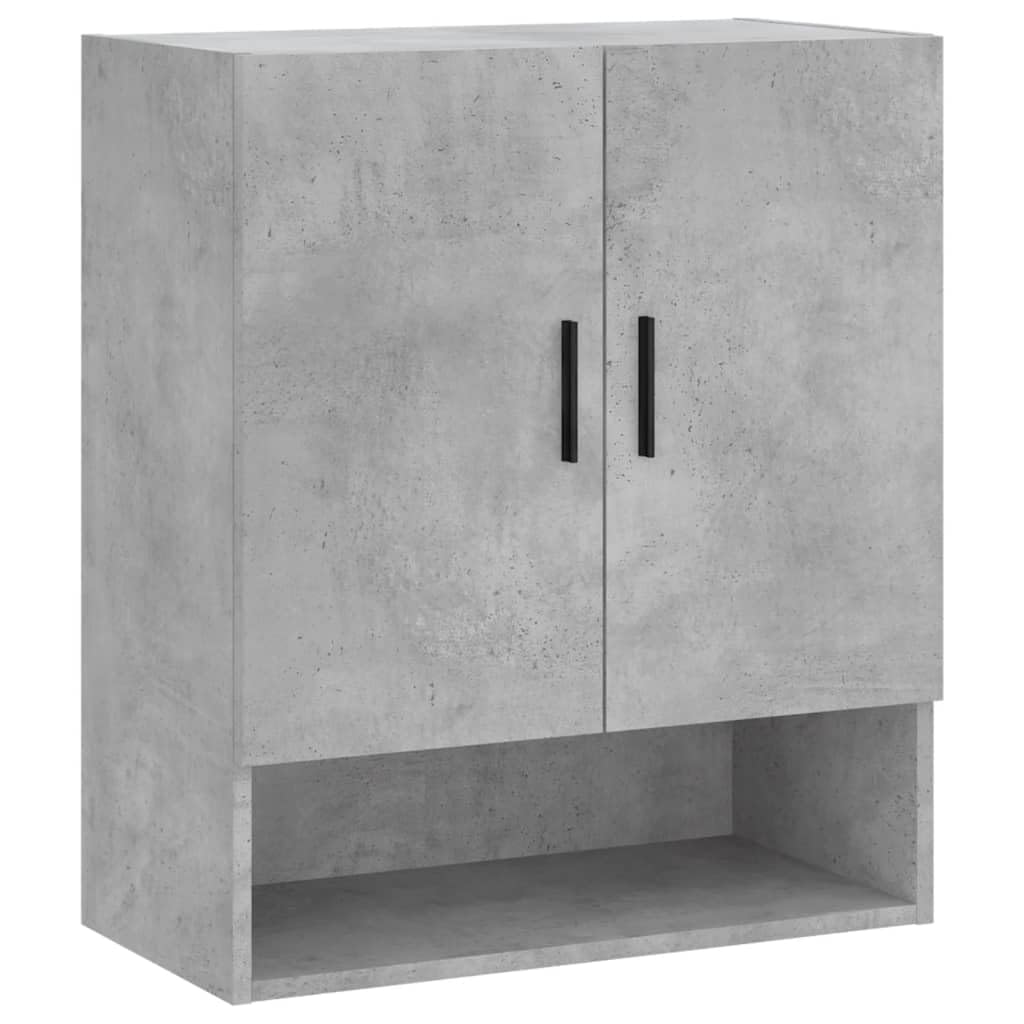 Szafka ścienna szara beton 60 x 31 x 70 cm drewno wielowarstwowe