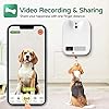 Pet-Monitoring-Camera-Dog-Treat-Dispenser-CENGCEN-Two-Way-Audio-HD-WiFi-Dog-Camera-with-130-View-Remote-Tossing-App-Compatible-with-AndroidiOS-Supports-Cloud-Storage-Night-Vision-Wall-Mounted Pet Monitoring Camera