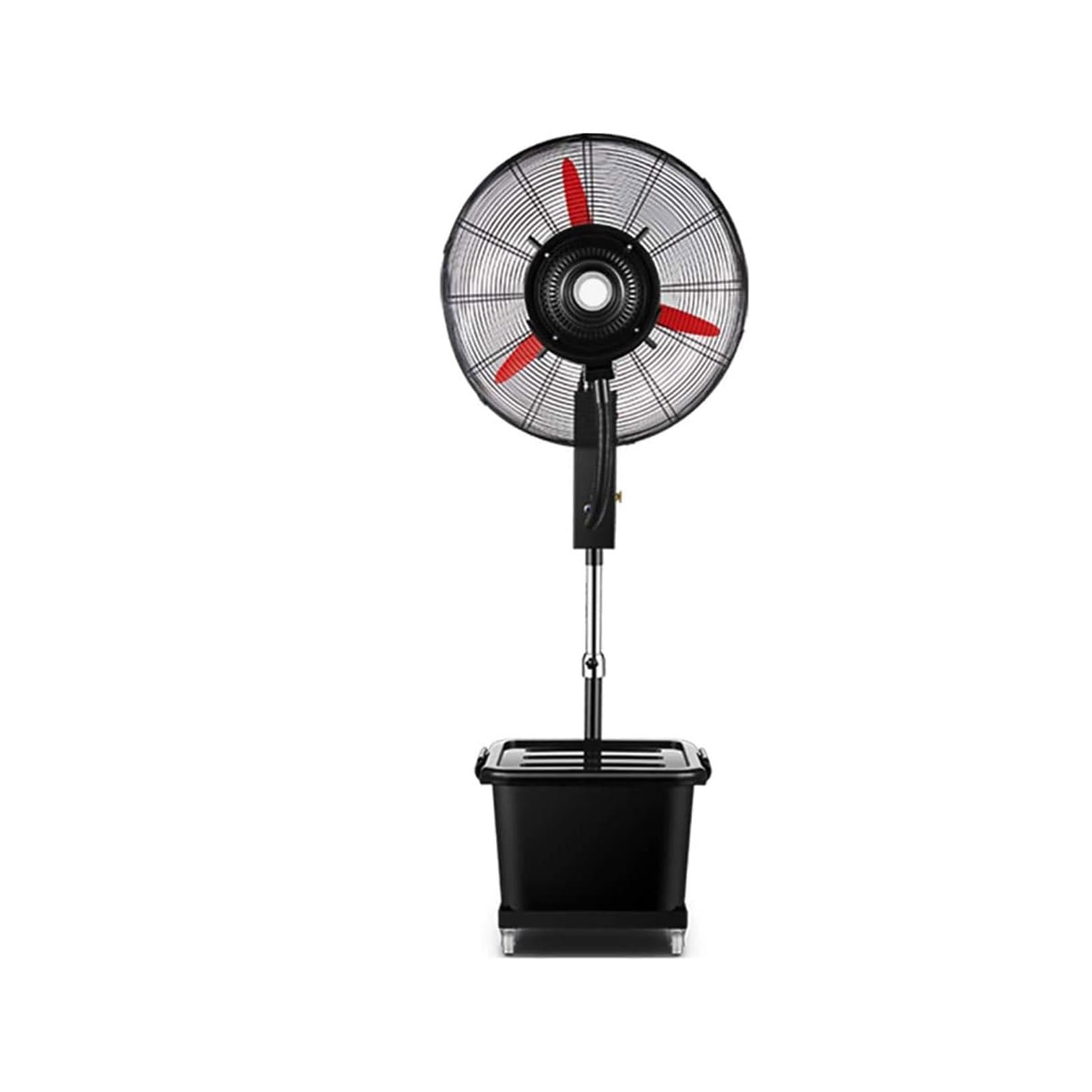 AYCDL Industrial Oscillating Misting Fan,Movable Floor Fan with Weighted Base for Outdoor Use, Copper Motor,Prevent Water Ingress/Prevent Leakage/Prevent Falling Off Plug,Lifting Mist Fan-75cm