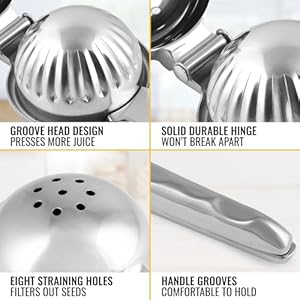 Zulaykitchenlemonsqueezerstainlesssteelpremiumqualityheavydutysolidmetalsqueezerbowllargemanualcitruspressjuicerandlimesqueezerstainlesssteel Urban Country Home Decor Zulay kitchen lemon squeezer stainless steel premium quality heavy duty solid metal squeezer bowl large manual citrus press juicer and lime squeezer stainless steel urban country home decor