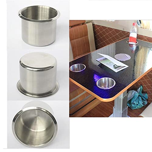 Portavasos de acero inoxidable para coches y barcos miniatura 4
