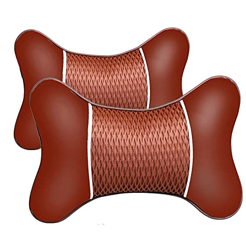 Poggiatesta auto 2 PZ Auto Collo Cuscino PP Cottone auto Collo Viaggio Clovello Poggiatesta collo cuscino Sedile Sedile Supporto Tessuto Comfort Alleviare il dolore al collo Cuscino auto collo