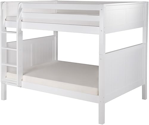 Camaflexi - Litera de madera maciza, tamaño completo, color blanco