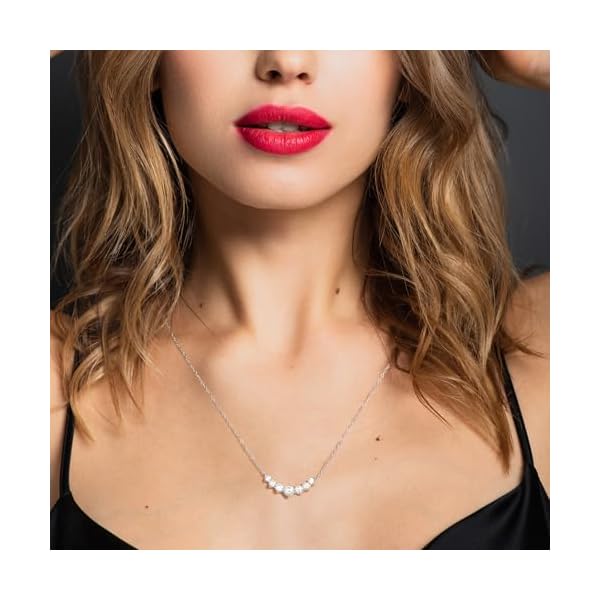Moissanite Pendant Necklaces for Women 0.5Ct-7.6Ct Jewelry for Wife Her Mom Daughter Girlfriend Birthday Wedding Anniversay Engagements Gifts for Wife Christmas Valentine Mothers Day - Image 3