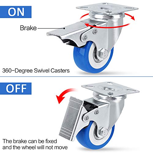 SPACECARE Mobile Roller with 4 Locking Wheels - Adjustable Furniture Dolly Washing Machine Stand Refrigerator Base Moving Cart