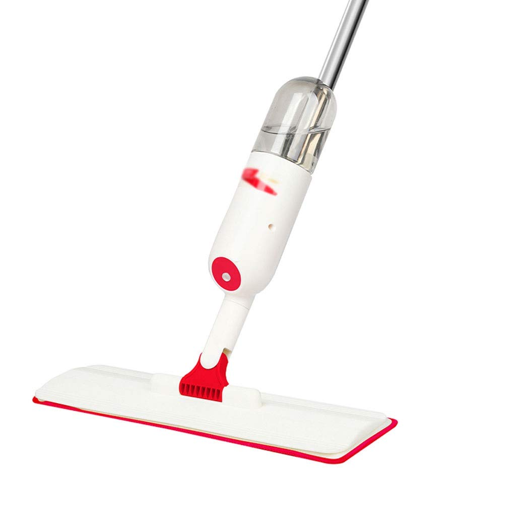 Mop ze spryskiwaczem do czyszczenia twardych podłóg z wkładami z mikrofibry i zbiornikiem na wodę o pojemności 350 ml, płaski mop obracany o 360° do domowej kuchni, z twardego drewna, laminatu i