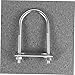 Hemobllo 3pcs U-Bolt Clip Galvanized U-Tube Clamp for Secure Hose and Cable Connections Automotive Industrial and Applications with Baffle