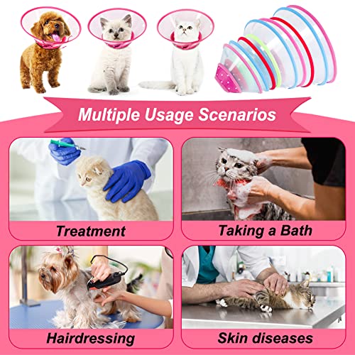 Vivifying Pet Cone For Cats And Small Dogs, 3 Size Of Adjustable 5.7-8In Lightweight Recovery Elizabethan Collar For Cats, Puppies And Mini Dogs (Pink) #TOP5