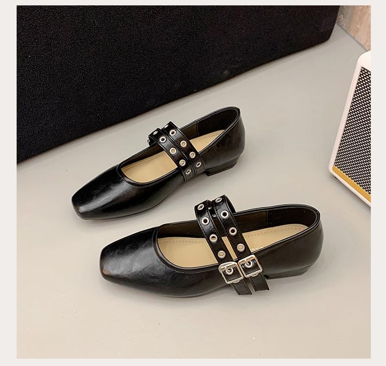 Emo Shoes Mary Janes Ballet Flats Y2K Retro Rave Grunge Buckle Shoes for Women Preppy Teen Girls - Non Slip Kawaii Elegant Cute Core Comfortable Walking Birthday Gifts Back to School Party Travel3