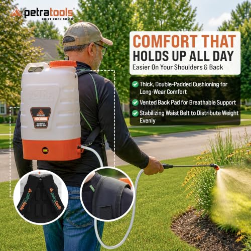 Image of PetraTools 3 Gallon Battery Powered Backpack Sprayer - 2.5 Hour Runtime