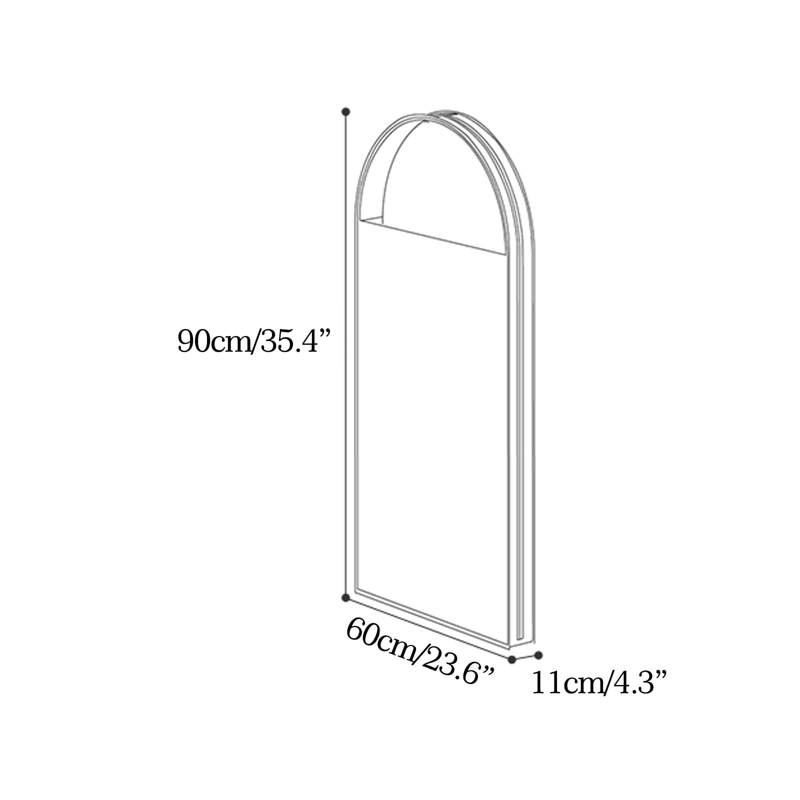 YEQING 5 Pezzi Borsa Porta Abiti, Borsa Porta Abiti Traspirante, Borsa Porta Abiti in Tessuto Non Tessuto per Abiti, Magliette e Giacche(Beige,60x11x90cm)