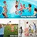 AuroTops Pool Basketball Hoop with Backboard Ring Toss Games for Kids and Adults,Floating Basketball Pool Toys,Swimming Pool Toys,Family Pool Party,Summer Gifts,Pool Games,Include 2 Balls and Pump,Red