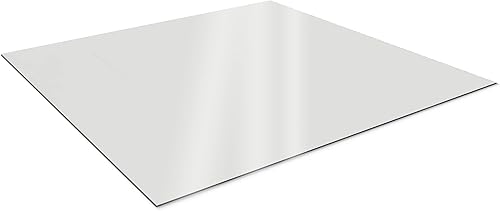 Miniatura 1 de SPEEDYORDERS Espejo acrílico antiarañazos plateado plexiglás de 24 x 16 pulgadas, esquina redonda R = 1 pulgada, espejo inastillable, espejos de