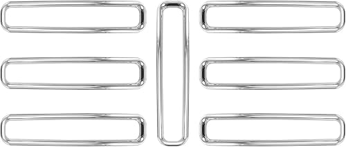 Miniatura 7 de Insertos de parrilla delantera para Jeep Wrangler TJ 1997-2006 (cromado)