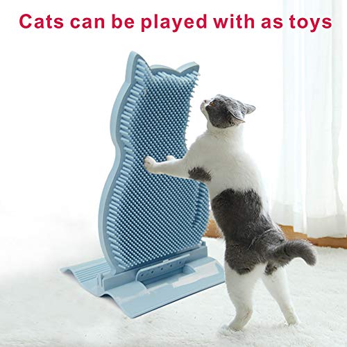 cat comb corner mounted brush