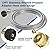 NQN 12FT Stainless Braided Propane Adapter Hose with Gauge, Propane Tank Hose Adapter 1lb to 20lb Converter for QCC1/Type1 Coleman Camp Stove, Buddy Heater, Tabletop Grill&More 1lb Portable Appliance