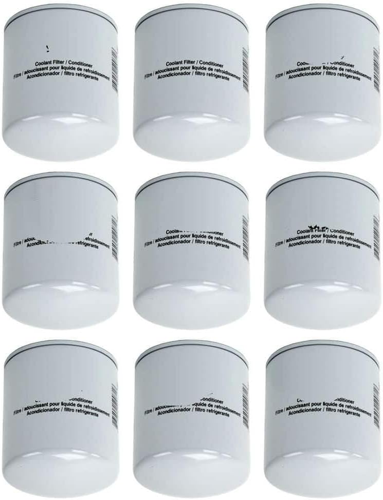 Replacement Set of 9 Engine Coolant Filters (Spin-On)