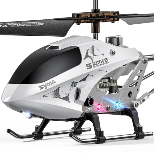 Image of SYMA RC Helicopter,Remote Control Helicopter for Kids Airplanes with Altitude Hold, 3.5 Channel, Gyro Stabilizer, Remoter Aircraft Helicopter Toys for 8-12 Boys Girls as a Gift Indoor White