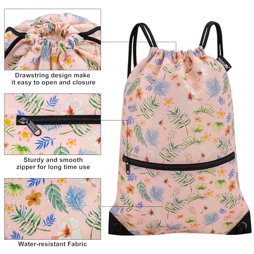 Image of HOLYLUCK Drawstring Backpack Bag Sport Gym Sackpack