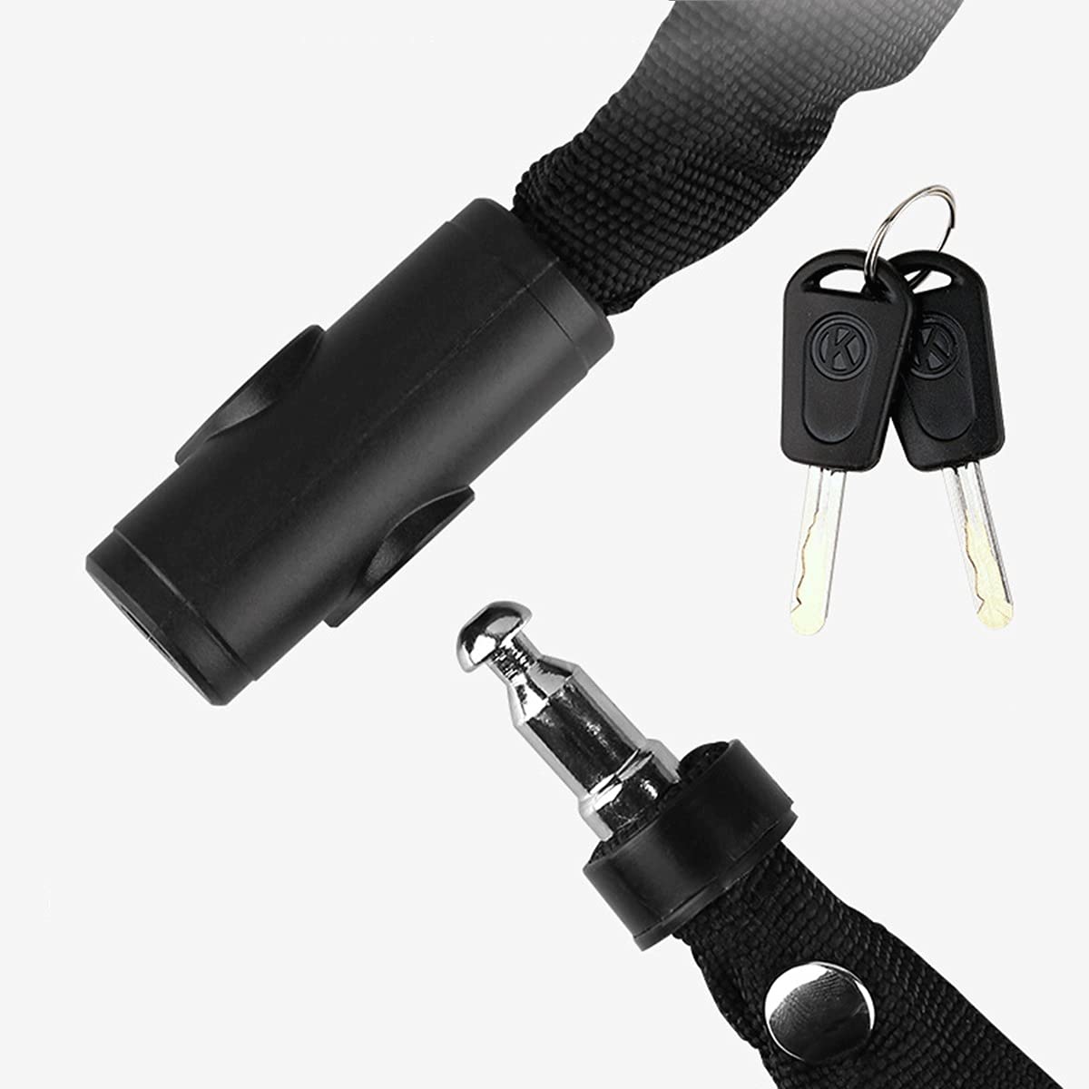 Lucchetto a Catena per Bici, Lucchetto a Catena per Bici Antifurto di Sicurezza Lucchetto a Catena per Bicicletta Lucchetti per Bici per Bici, Moto, Biciclette, Porta, Cancello, Recinzione, Griglia
