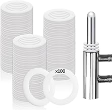 Washers, 100 Pieces, Plastic Washers, Nylon Washers, Teflon Washers, 10.2mm x 15mm, 2mm