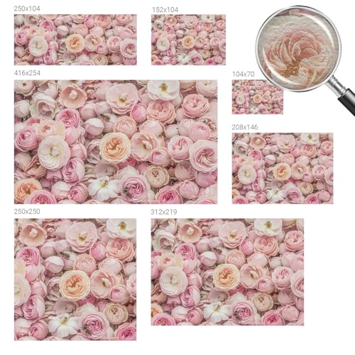 Papier peint décoratif fleurs grand format 416x254 pose murale - 6