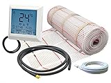 ✅ Elektrische Heizmatte mit 160 W/m² kann als Vollheizung mit allen Keramik- und Natursteinböden verwendet werden. Schnelle Erwärmung, warmer Boden bereits nach wenigen Minuten, abhängig vom Bodenbelag und der Bodenisolierung. Es ist keine vollflächige Verlegung notwendig, die Heizmatte kann auch nur im Laufbereich verlegt werden.