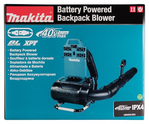 Makita UB002CZ 36V Li-Ion Lxt Brushless Zaino Soffiante - Batteria Zaino E Caricatore Non Inclusi - 19