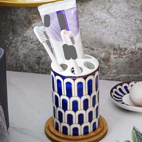 Set dispensador jabón y accesorios del cuarto de baño de cerámica con cinco piezas para hotel 8