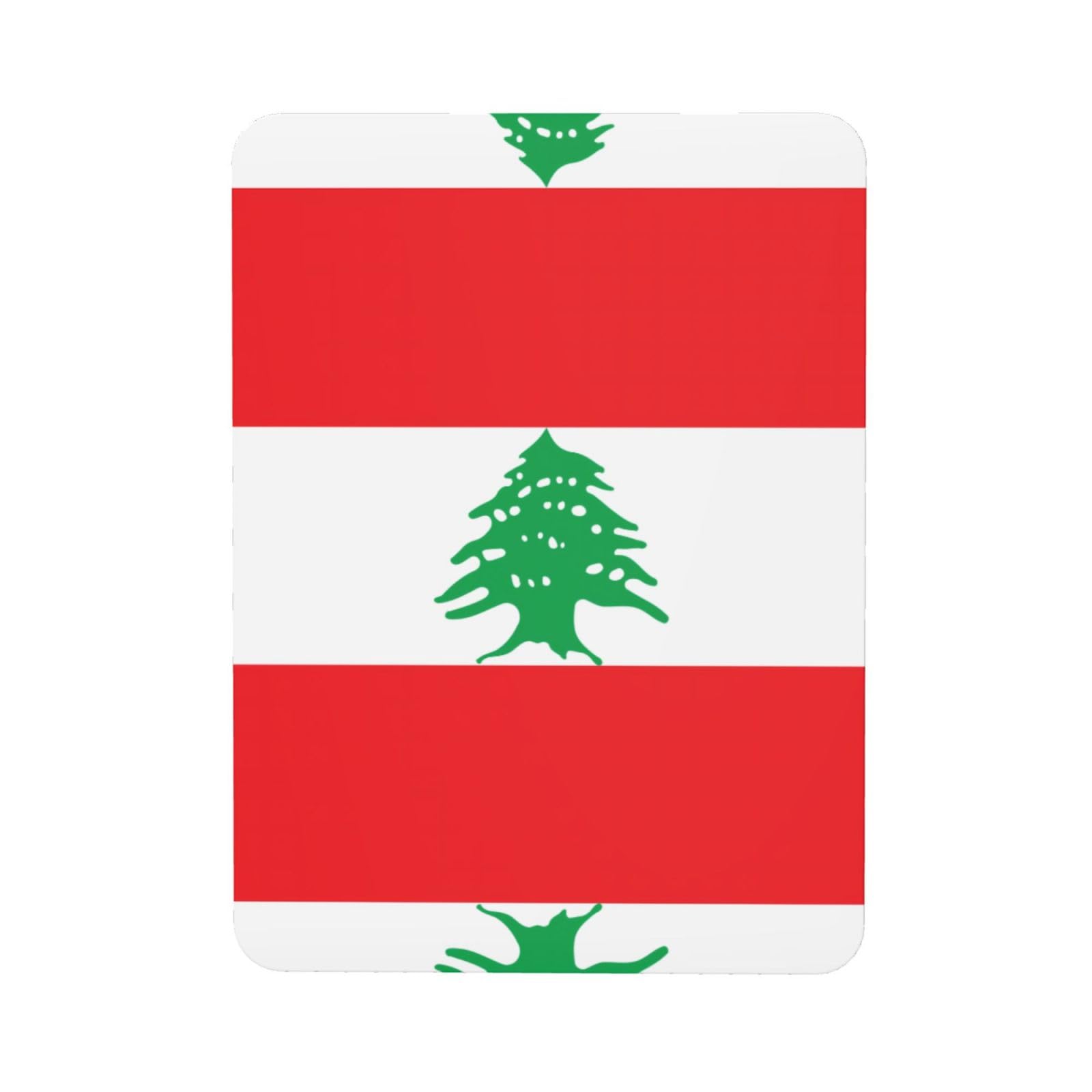 Flag of Lebanon Soft Magnetic Refrigerator Magnets with Creative Printing, Decorative Magnetic Stickers
