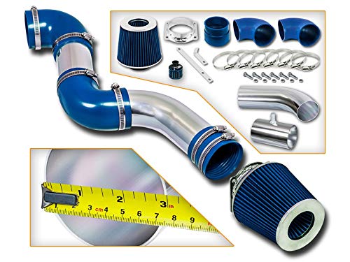 Rtunes Racing Short Ram Air Intake Kit + Filter Combo BLUE Compatible For 96-02 Ford Crown Victoria / 96-02 Lincoln Town Car / 96-02 Grand Marquis 4.6L V8