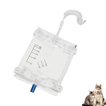 Animal Urinary Collection Bag Veterinary Pet Catheter Urine Collection System for Dogs, Reusable Urine Drainage Bag for Veterinary Use5PCS