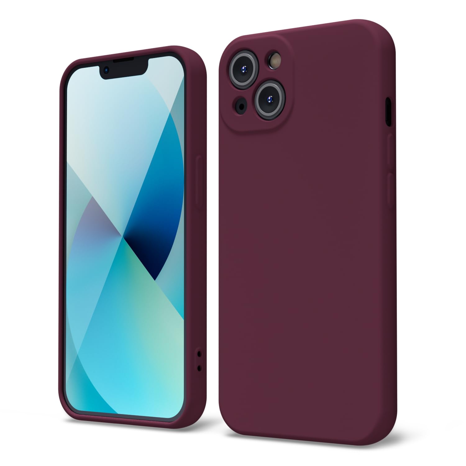 oakxco for iPhone 16 Pro Max Case Liquid Silicone, Soft Rubber Gel Elegant Aesthetic Basic Simple Cover, Cute Thin Slim TPU Matte Solid Color Plain Smooth Case for Women Girl, Light Pink — view 1335