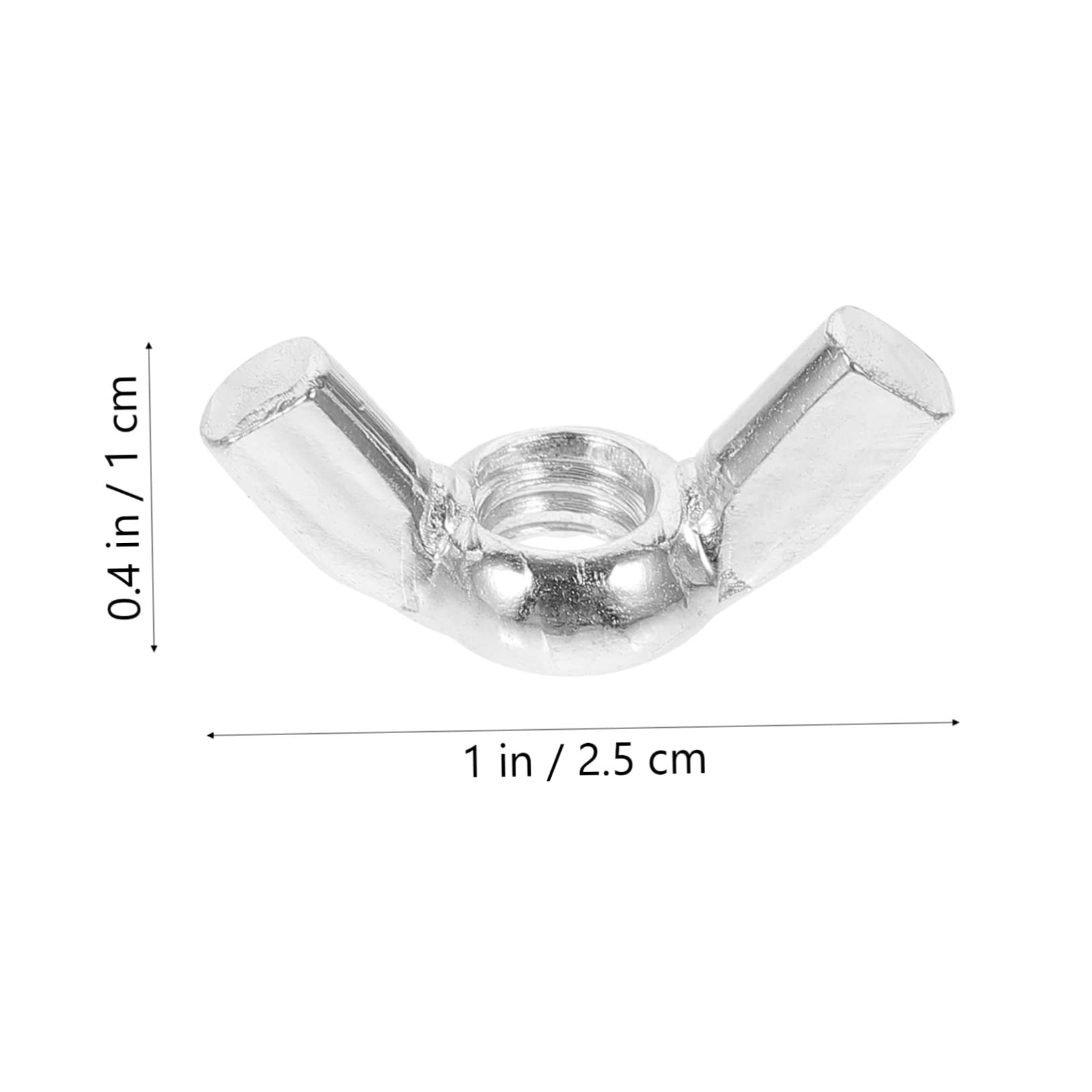 Cabilock 20pcs 5/16 Inch Butterfly Screws Hand Tighten Wing Nut Fasteners Carbon Steel for Repair Installation Yard Equipment
