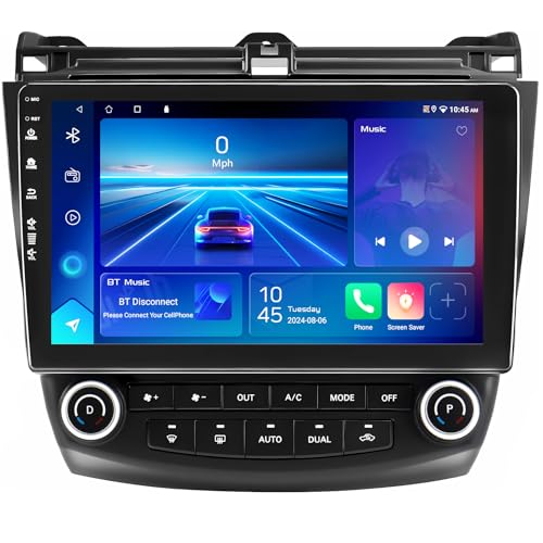 5G WiFi(6) Car Radio for Honda Accord 2003-2007, Android13/Wireless CarPlay/Android Auto/Touch Screen/GPS Navigation/Bluetooth/FM/HD Backup Camera (2Ram+64Rom)