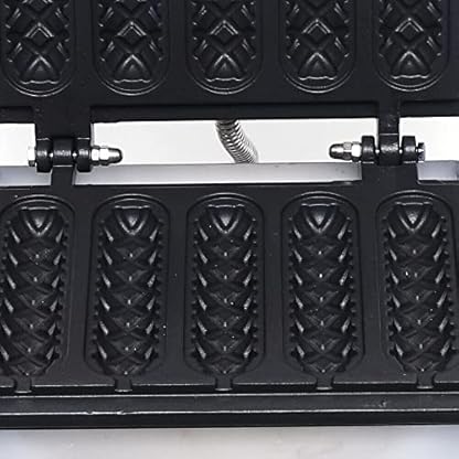 1500 W Waffeleisen, kommerzielle Waffelmaschine, Waffelmaschine mit Antihaftbeschichtung, 5 Heizungen, 220 V, für Waffeln, Sandwiches, Hamburger etc – Bild 6