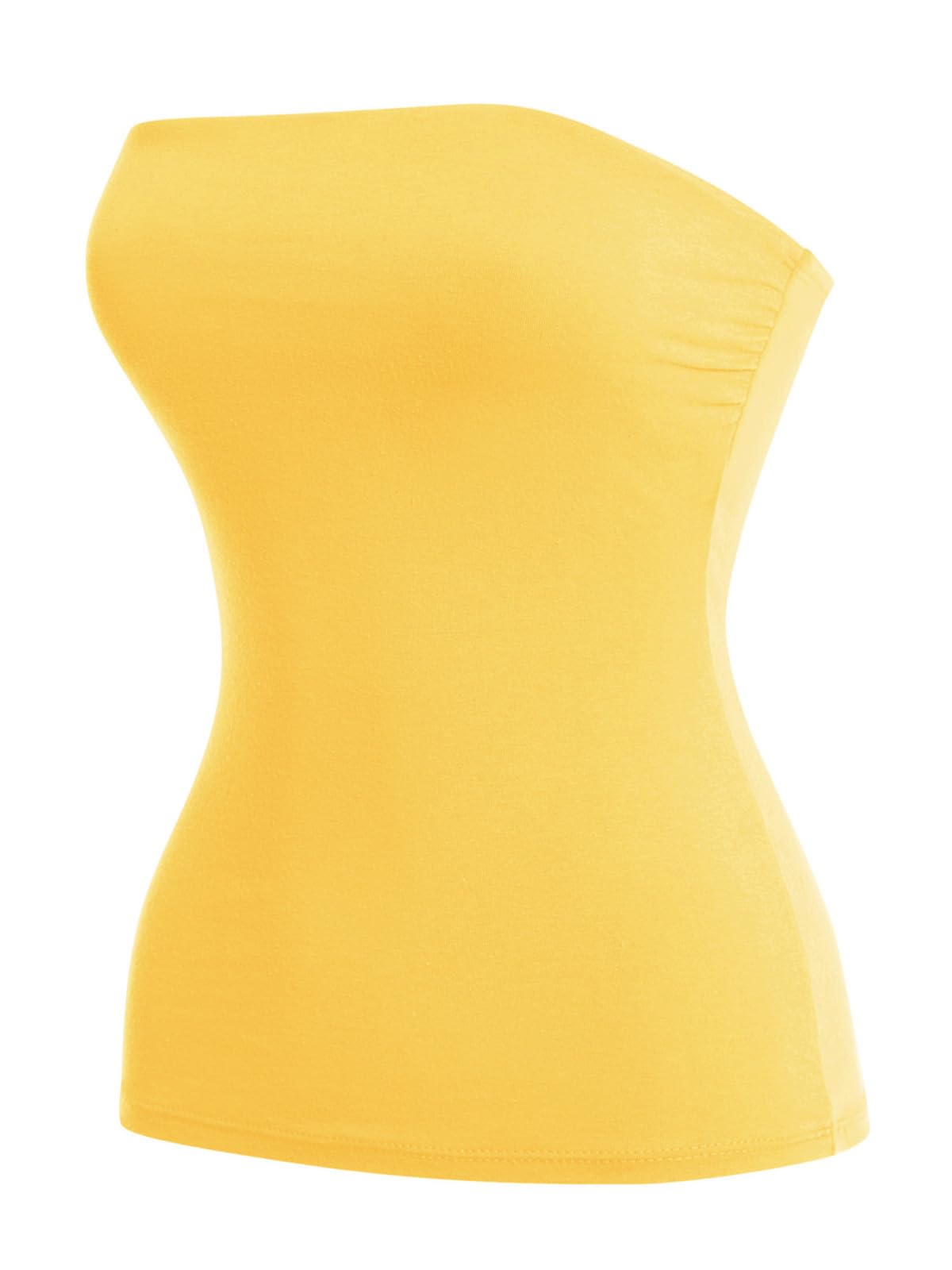 MixMatchy Women's Stretchy Strapless Tube Top Y2K Bandeau Top